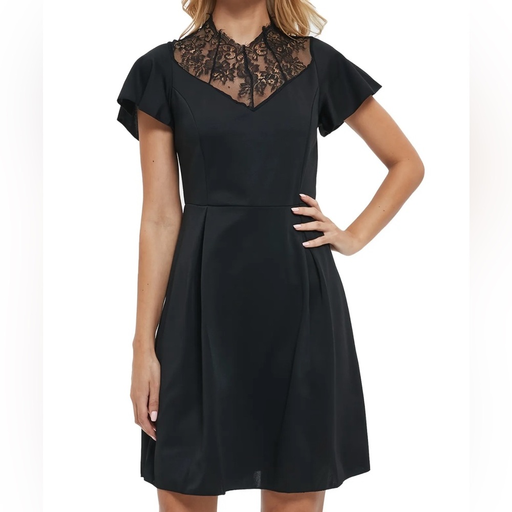 Elegant Black Lace Dress